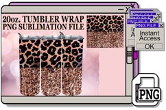 Sparkling Glitter &amp; Floral Fantasy Tumbler Art - 20oz Product Image 1