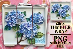 Spring Blossoming 3D Tumbler Wrap - Sublimation Product Image 1