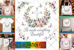 Vibrant TSHIRT Designs PNG, Religious Product Image 1