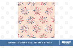 American 4th of July Fireworks Seamless Pattern Bundle Set Product Image 9