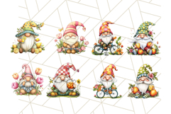 Summer Garden Gnomes Clipart PNG, Summer Country Gnomes Png Product Image 5
