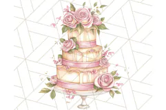 Pastel Tea Clip Art PNG with Sweets and Floral Accents Png Product Image 5