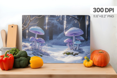 Winter Christmas Wonderland Cutting Board PNG Sublimation Product Image 1