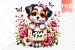 Blessed mom Sublimation - Mother&#039;s Day Clipart PNG Product Image 1