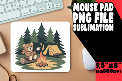 RADIANT MOUSE MAT SUBLIMATION IDEAS, Cute Bear Product Image 1