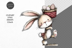 Bunny Clipart, Easter Clipart, Whimsical Clipart, Product Image 1