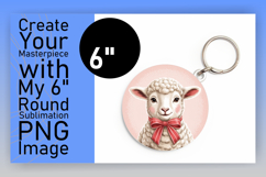 Elegant Keychain Circle Design PNG , Valenines Animals Product Image 1