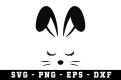 Bunny Ear &amp; Face SVG | SVG Cut files | Cricut Product Image 1