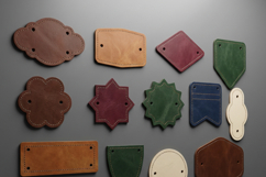 Leather Labels / Laser cut Shapes / Custom Branding Leather Product Image 3