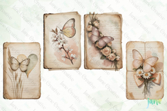 Butterfly Junk Journal Page Clipart Product Image 1