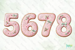 Christmas Cookie Number Clipart Product Image 1