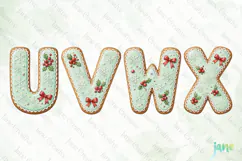 Mint Cookie Letters Clipart Product Image 1