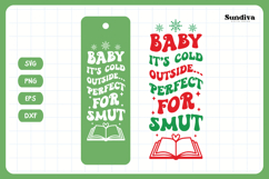 Christmas Bookmark Saying SVG For Book Lovers - It's Cold Product Image 3