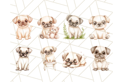 Cute Pug Clipart, Adorable Dog PNG, Funny Pet Graphics Product Image 5