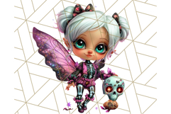 Halloween Fairy Clipart PNG, Cute Chibi Fairy Art Clip Art Product Image 5