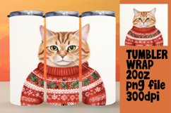 Snowy Cat Wonderland Tumbler Product Image 1