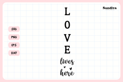Porch Sign Saying SVG | Love Lives Here Product Image 3