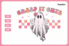 Funny Halloween Toddler Shirt Quote SVG | Creep It Cute Product Image 3