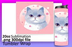 Cat Craze Tumbler Wrap: Sublimation Spectacular Product Image 1