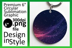 Colorful Gradient Design Round for Sublimation Product Image 1