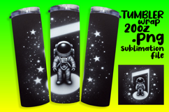 Sublimation Graphics for 20oz Tumbler , Astronaut Product Image 1