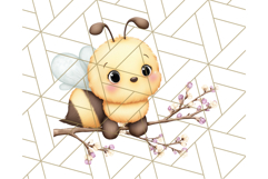 Adorable Bee Clipart PNG, Cute Bees and Accessories PNG Product Image 5