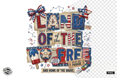 Patriotic Sublimation Design PNG Product Image 1