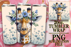 ENCHANTING DREAMS 20oz TUMBLER WRAP, Giraffe Product Image 1