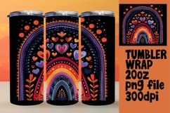 Celestial Spectrum: Sublimation Tumbler Creations on Black Product Image 1