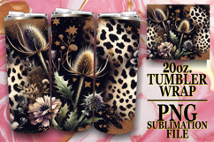 Enchanted Journeys 20oz tumbler wrap, Leopard Prints Product Image 1