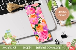Wildflowers Bookmark Design, Pink Flowers Bookmark PNG Product Image 1