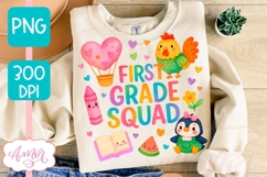 First Grade squad shirt PNG, First Grade Teacher mug PNG Product Image 2