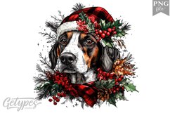 Christmas Dog Clipart Design - High Quality 300 Dpi Product Image 1