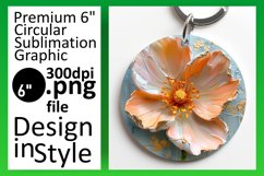 3D Floral Fantasy: Spring Round Designs PNG Product Image 1
