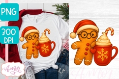 Gingerbread man sublimation design for Christmas, Hot cocoa Product Image 2