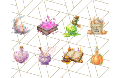 Hocus Pocus Potion Lab Clipart PNG Halloween Clip Art Product Image 5