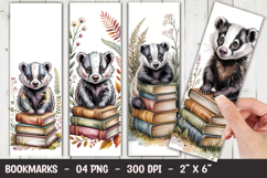 Cute Badger Bookmark Sublimation Product Image 1