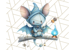 Midnight Monster Camp Out Clipart PNG, Halloween Png Product Image 5