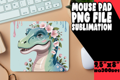 Sweet DESK pad Playful PNG, Cute Dino Product Image 1