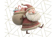 Santa Claus Clipart, North Pole Holiday PNG Graphics Product Image 5
