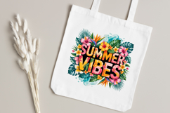 Pink Floral Summer Vibes PNG Design Product Image 5