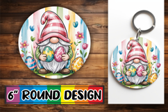 Sweet Watercolor Bear Keychain Tumbler Spring Design PNG Product Image 1