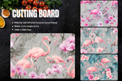 Flamingo Cutting Board Kitchen Chopping Board Sublimation_61 Product Image 1