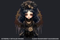 Victorian Gothic dolls Clipart PNG,Gothic girl sublimation Product Image 2