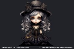 Victorian Gothic dolls Clipart PNG,Gothic girl sublimation Product Image 2