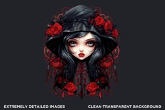 Victorian Gothic dolls Clipart PNG,Gothic girl sublimation Product Image 2