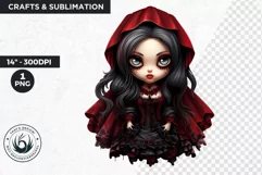 Victorian Gothic dolls Clipart PNG,Gothic girl sublimation Product Image 1