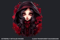 Victorian Gothic dolls Clipart PNG,Gothic girl sublimation Product Image 2