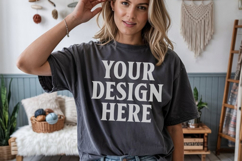 Comfort Colors 1717 Pepper T-Shirt Mockup Product Image 1