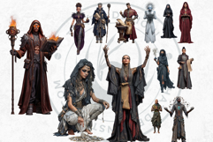 Grimdark Renegades PNG, Punk Fantasy Clipart for Dystopian Product Image 4